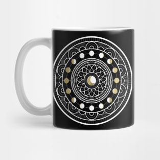 Moon Mandala White Mug